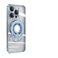 thumbnail image 1 of Jiahe Cover for iPhone 12, Case with Invisible Stand,Compatible with MagSafe,Slim Shockproof Lens Protector Transparent Back Cover,Support Magnetic Car Mount, blue, 1 of 8