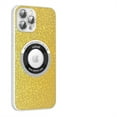 thumbnail image 1 of Jiahe Cover for iPhone 13 Pro Max, Compatible with MagSafe Case,Slim Shockproof Silicone Bling Glitter Full Cover Lens Protection Hard PC Case Cover, yellow, 1 of 8
