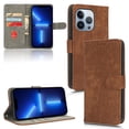 thumbnail image 1 of Jiahe Cover for iPhone 13 Pro Max, Magnetic Wallet Case with Credit Card Holder,Shockproof Folio Flip Leather Card Slot Stand with Wrist Strap and RFID Blocking Cover, brown, 1 of 4