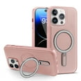 thumbnail image 1 of Jiahe Cover for iPhone 14 Pro Max, Case with Magnetic Invisible Stand,Compatible with MagSafe,Slim Shockproof Anti-Scratch Protective Ring Holder Case Cover, pink, 1 of 7