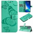thumbnail image 1 of Jiahe Cover For iPhone 14 Pro Max Wallet Phone Case with Credit Card Holder, Magnetic Flip PU Leather Butterfly Pattern Kickstand Shockproof Protective Cover,Green, 1 of 8