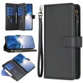 thumbnail image 1 of Jiahe Cover for iPhone XS Max, RFID Blocking Wallet Case,Shockproof Magnetic Zipper Wallet Card Holer Stand Case,with Wristband Strap Full Body Protection Case Cover, black, 1 of 4