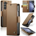 thumbnail image 1 of JiaheCover Case for Samsung Galaxy Z Fold 5 5G,Magnetic PU Leather Wallet Flip Folio Case with Card Holder RFID Blocking Kickstand Shockproof Phone Cover for Samsung Galaxy 
Z Fold 5,Brown, 1 of 6