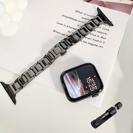 The Posh Tech★ウッド×ブラックがお洒落APPLE WATCH STRAP Posh Tech Men's Wallace Black Stainless Steel & Wood Band