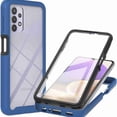 thumbnail image 1 of JiaheCover for Samsung Galaxy A32 5G Case, Samsung A32 5G Phone Case with Built-in Screen Protector Clear Slim Back Cover Shockproof Rugged Heavy Duty Bumper Full Body Protective Case, Darkblue, 1 of 6
