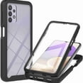 thumbnail image 1 of JiaheCover for Samsung Galaxy A52 5G Case, Samsung A52 5G Phone Case with Built-in Screen Protector Clear Slim Back Cover Shockproof Rugged Heavy Duty Bumper Full Body Protective Case, Black, 1 of 6