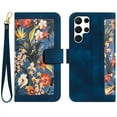 thumbnail image 1 of JiaheCover for Samsung Galaxy S20 FE, Crossbody Multi-Function Wallet Case,Rugged Magnetic Shockproof Flower Pattern Shoulder Strap,Card Holder Stand Full Body Protection Case, darkblue, 1 of 7