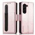 thumbnail image 1 of JiaheCover for Samsung Galaxy Z Fold 5 2023 Wallet Case,Rugged Magnetic Clasp Shockproof Credit Card Slot Stand with Pen Holder,Support Wireless Charging Case for Samsung Galaxy Z Fold 5,Rosegold, 1 of 12