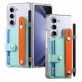 thumbnail image 1 of JiaheCover for Samsung Galaxy Z Fold 5 Wallet Case,Shockproof Anti-Scratch Credit Card Holder Case with Pen Holder Built-in Wrist Strap Clear Case for Samsung Galaxy Z Fold 5,7.6 inch,Mint, 1 of 7