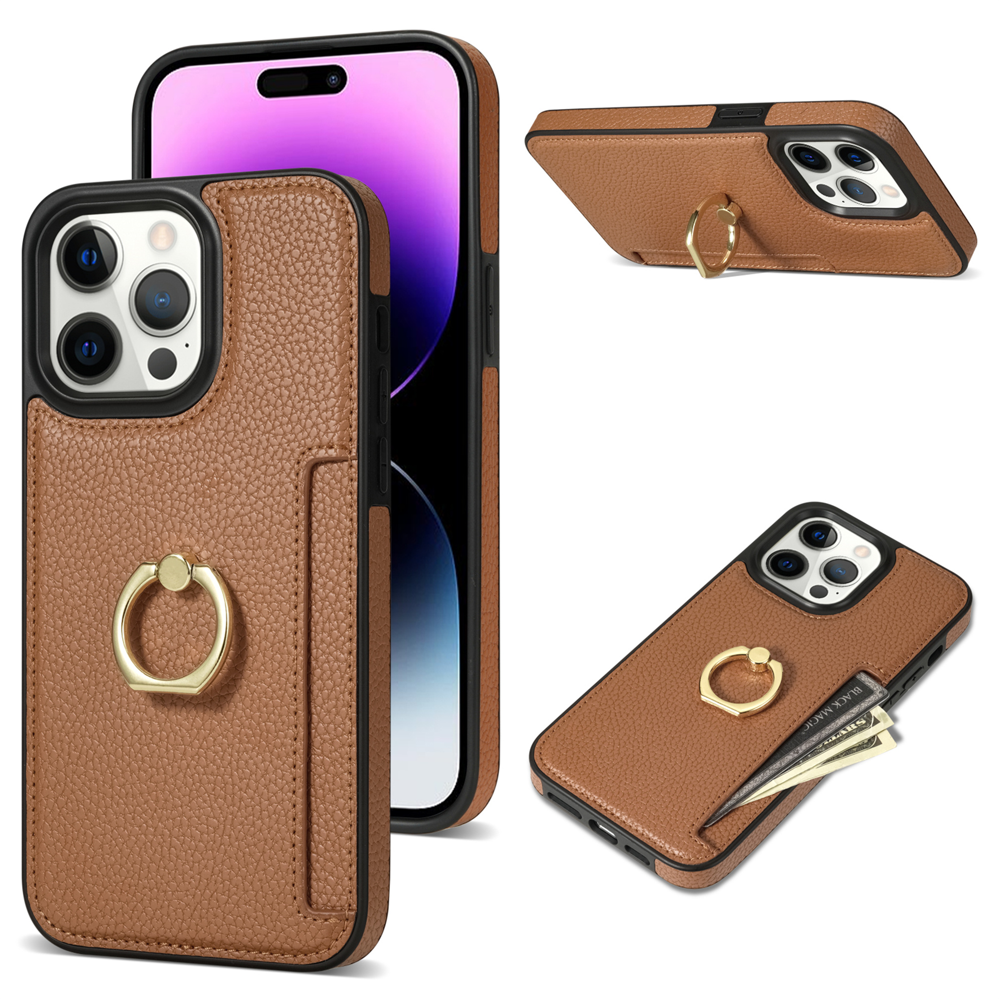 JiaheCover for iPhone 11 Pro Max, Wallet Case with Builtin 360