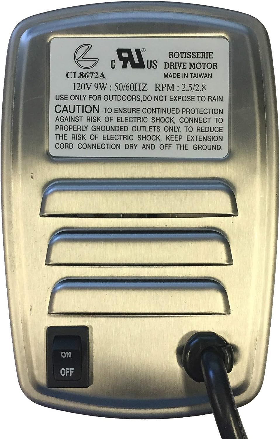 Jiaiun Heavy Duty Stainless Steel Gas Grill Electric Rotisserie Motor