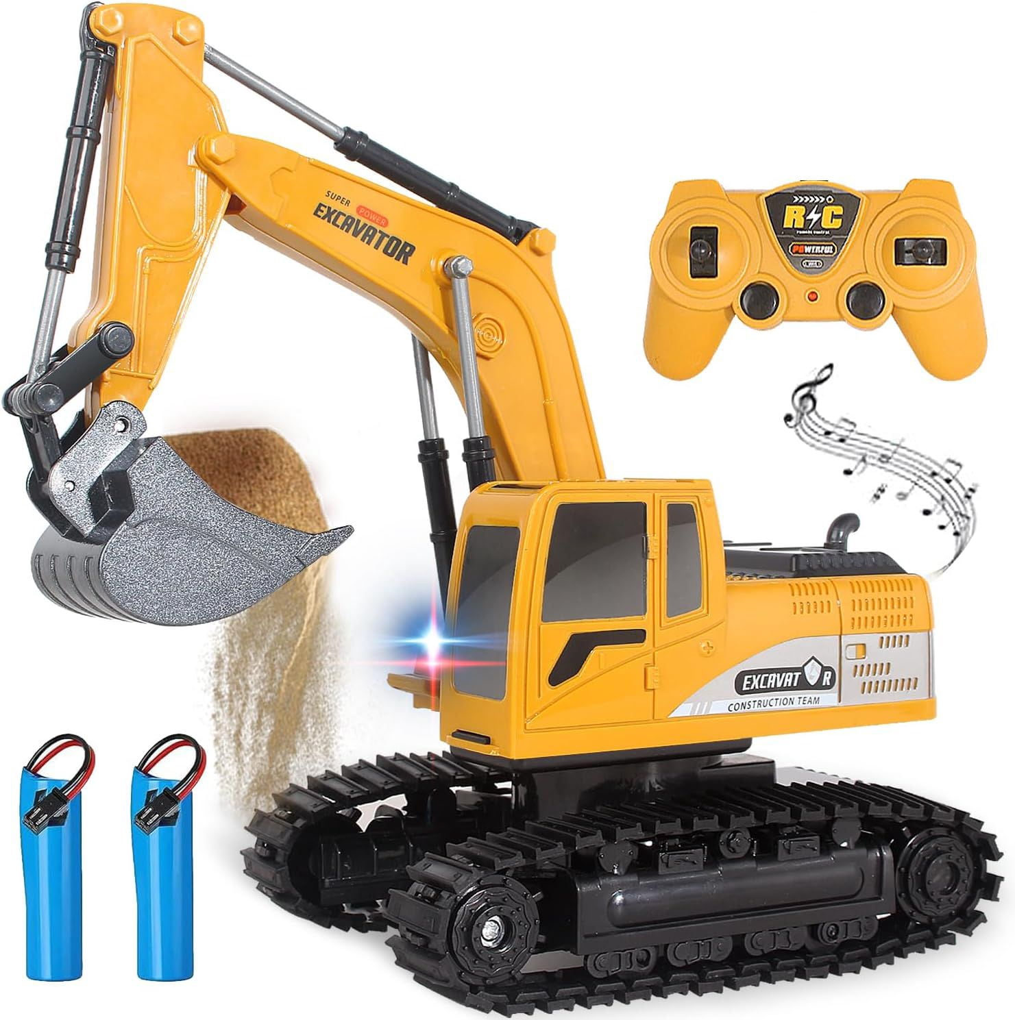 Remote Control Rope Shovel Jiakora Remote Control Excavator RC Digger Truck Construction Vehicles ...