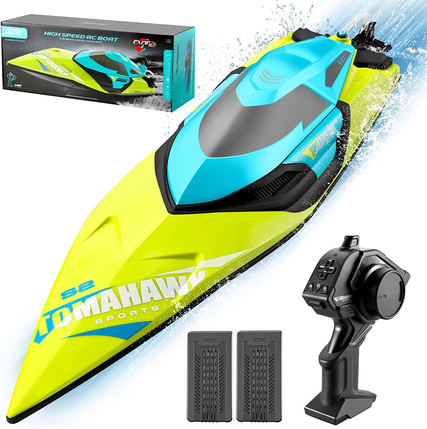 AZ Trading 32 in. iBot Remote Control Storm Engine PX-16 Radio Control  Racing Boat Toys 