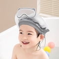 thumbnail image 1 of Jialinnn Soft Adjustable PP Shower Cap, 23 cm×23 cm, Gray Plaid, 1 of 9