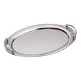 thumbnail image 1 of Jiallo 22x13" Oval Stainless Steel Tray with Handles in Silver, 1 of 1