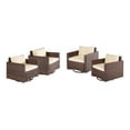 thumbnail image 1 of W Unlimited Set Of 4 Glider Chair With Dark Brown Finish SW1841SGC-SET4, 1 of 4