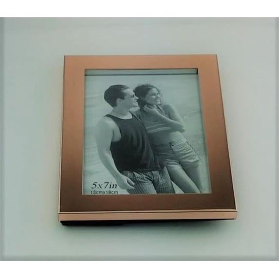 Jiallo 65325 5 x 7 in. Copper Tone Photo Frame