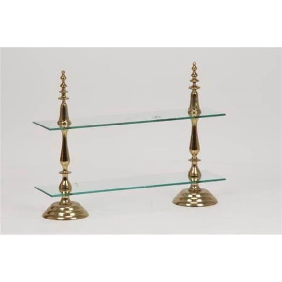 Jiallo 70311 Anastasia Rectangular 2-Tier Tray-21' High , Tray:26x7'