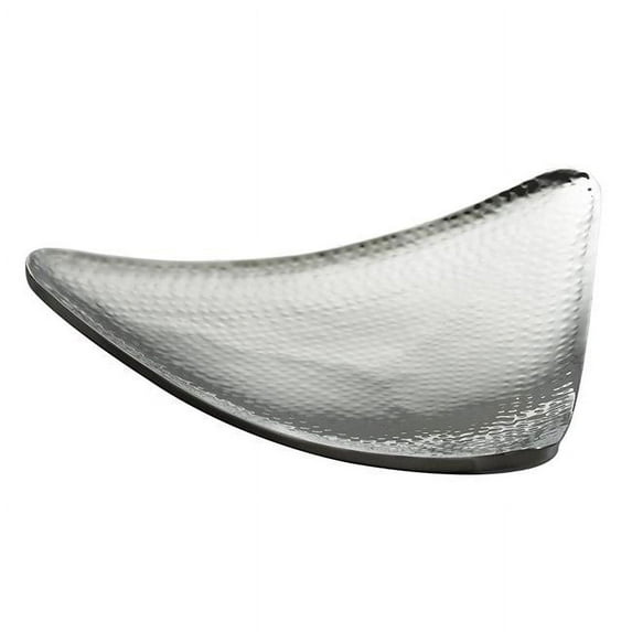Jiallo 72647 Double Wall Hammered Triangular Tray