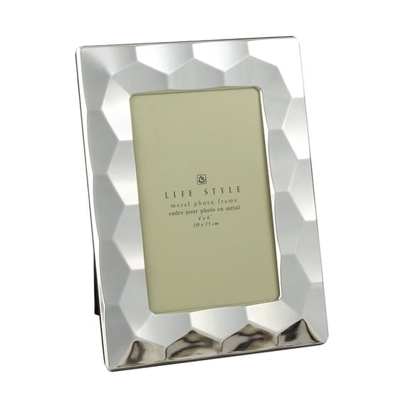 Jiallo 81334 4 x 6 in. Plated Photo Frame - Prism Border