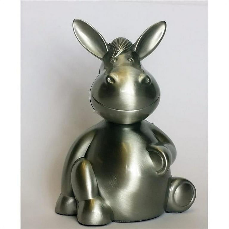 Pewter finish Rabbit bank. Pewter finish Rabbit bank.