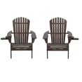 thumbnail image 1 of Foldable Adirondack Chair with cup holder set of 2, 1 of 2