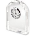 thumbnail image 1 of Jiallo Modern Crystal Arch Clock for The Executive Desk in Clear/Silver, 1 of 1