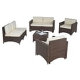 thumbnail image 1 of Studio Shine Collection loveseat, 2 Armchairs and 2 armless chairs and coffee table conversation set, 1 of 1