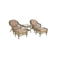 thumbnail image 1 of Jiallo Outdoor Garden 5 Pc Conversation Set With Ottomans And End Table, 1 of 5
