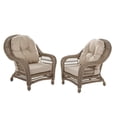 thumbnail image 1 of Jiallo Outdoor Garden Patio 2 Pc Cappuccino Furniture Chair Set, 1 of 3