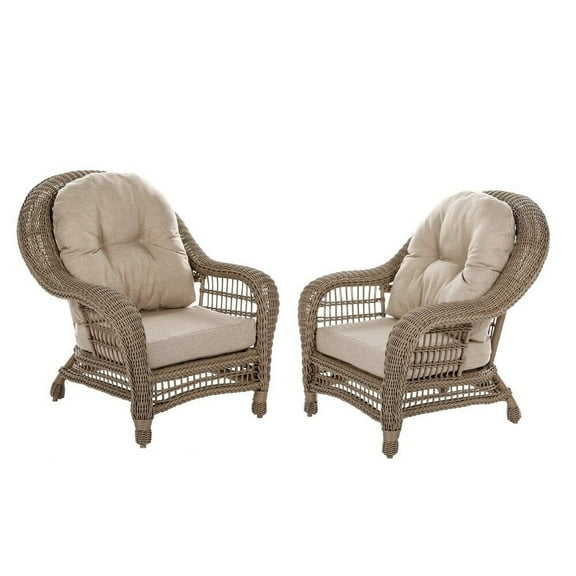 Jiallo Outdoor Garden Patio 2 Pc Cappuccino Furniture Chair Set