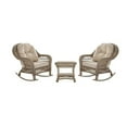 thumbnail image 1 of Jiallo Outdoor Patio 3 Pc Cappuccino Furniture Conversation Set With Rocking Chair, 1 of 5