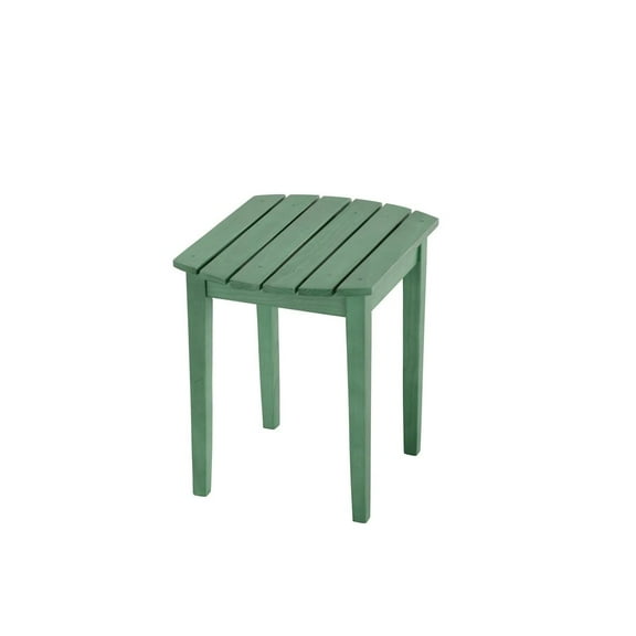 Jiallo Sea Green Solid Wood Side Table
