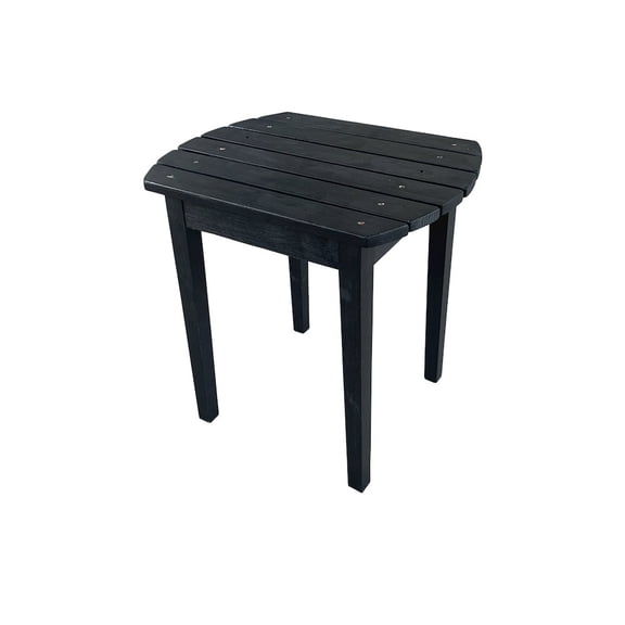 Jiallo Sky Blue Solid Wood Side Table