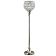 thumbnail image 1 of Jiallo Tall Sparkle T-Lite Stainless Steel Holder on Stand in Silver/Clear, 1 of 1