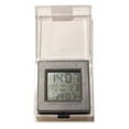 thumbnail image 1 of Jiallo Travel Dual Time Modern Plastic Alarm Clock in Gray/Clear, 1 of 2