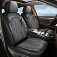 thumbnail image 1 of Jiamaoxin Car Seat Covers for Ford Mustang Mach-E 2021-2025, Full Set, Stylish Classic Faux Leather Auto Seat Cover Seat Cushion Seat Protector (Black&Grey), 1 of 7
