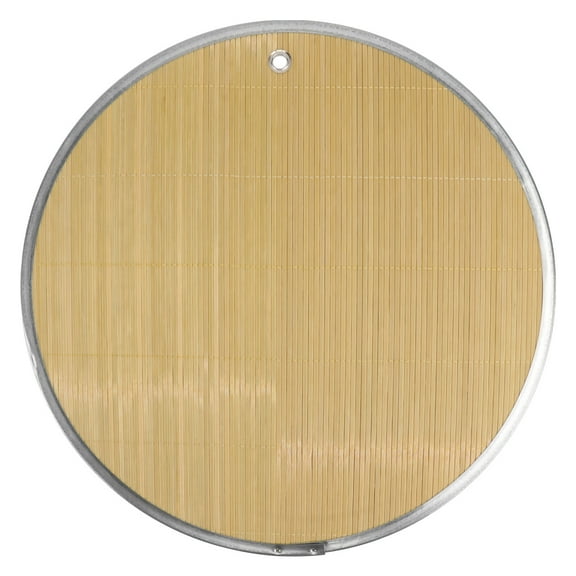 TAILTOSS Lid Pad Bamboo Steel Plate Edging 1Set 38x0.3937in