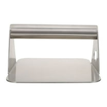 Jiandong Burger Presser Stainless Steel Square Steak Presser & Grill Press - 14CM(5.51X5.51X2.95Inch)
