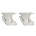 thumbnail image 1 of TAILTOSS Porcelain Tea Filter Hand Shape 2Sets 3.34X2.75X2.44Inch For Teaware, 1 of 10