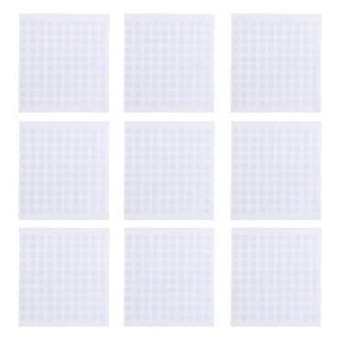 Jiandong Dot Sticker White Round Dot Stickers: Color Coding Labels 5mm Double Sided Peel and Stick(0.2X0.2X0.04Inch)