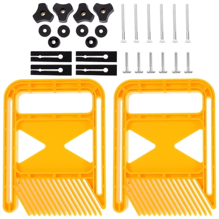 Jiandong Feather Board Featherboard & Push Block Set for Woodworking Safety (Table & Router)(8.5X6.38X0.63Inch)