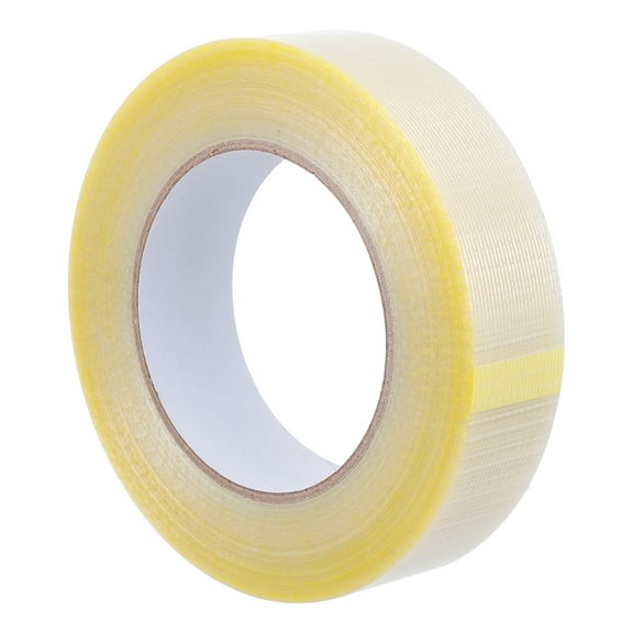 Jiandong Fiber Tape Transparent Fiberglass Strapping Tape for Packaging & Repair(1968.5X1.18X0.04Inch)