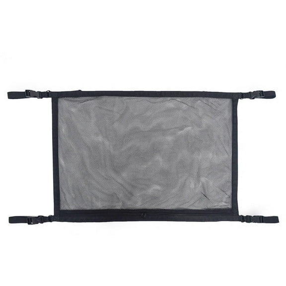 Jiandong Mesh Chain Pouch Car Ceiling Storage Net Roof Interior Black Storage Bag Car Sundries Bag(30.71X20.87X0.08Inch)