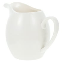 Jiandong Milk Cup Ceramic Creamer Pitcher with Handle for Coffee(5.31X3.74X3.15Inch)