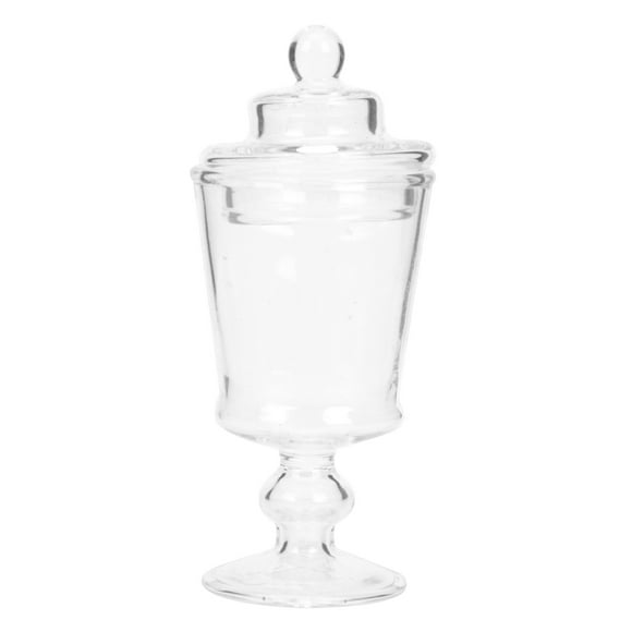Jiandong Mini Candy Jar Decor Mini Clear Glass Apothecary Jars - 1:12 Scale Candy Display & Organizer(2.28X0.98X0.98Inch)