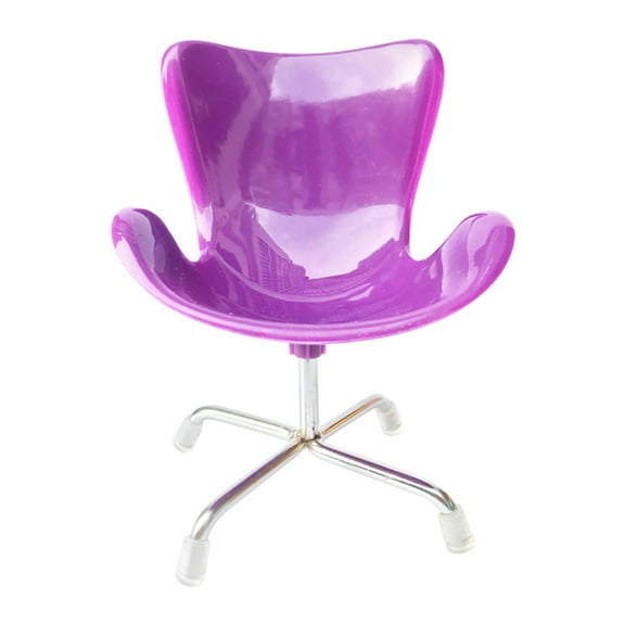 Jiandong Mini Computer Chair Swivel Tiny Computer Chair for Chinchilla Mouse Purple(5.51X4.33X4.33Inch)