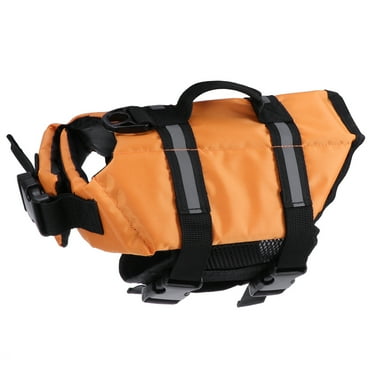 Jiandong Pet Life Jacket Dogvest Swimming Large Beach Doggie Puppy Small Vests Accessories Jackets Dogs Boating Boat Jacket Swimming Boat Boating(9.45X8.27X1.97Inch)