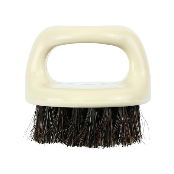 Jiandong Shoe Cleaning Brush Horsehair Shoe Brush Boot Scraper Suede Care(2.56X2.17X2.17Inch)