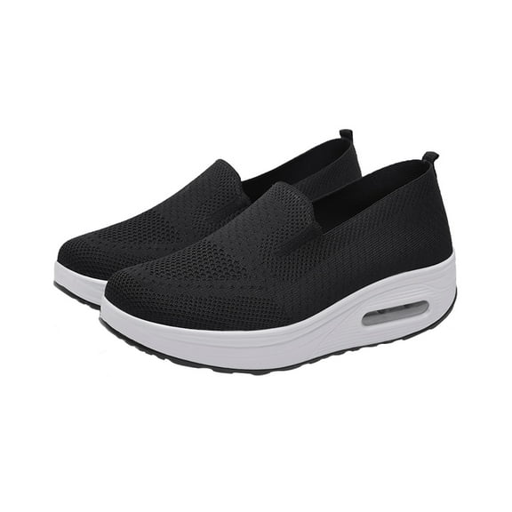 Jiandong Thick-Soled Shoes 1Pair Woman Sports Mesh Shoes Breathable Relaxation Slugged Bottom Sneakers(11.02X3.94X3.94Inch)